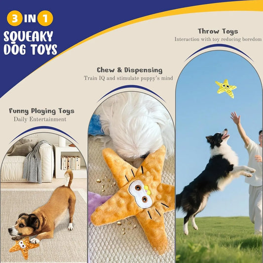 Unfilled dog toy - squeaky - small to medium dogs - 4 pcs - Image 5