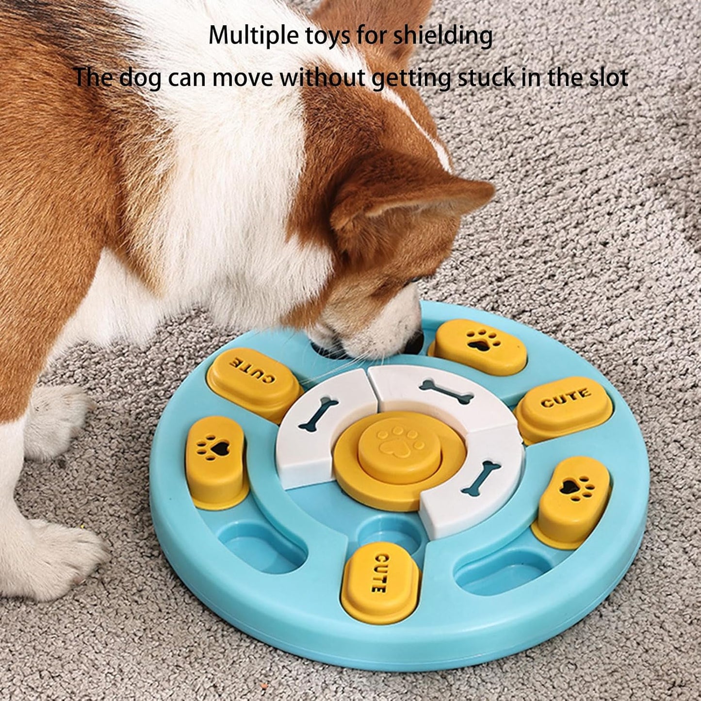 Dog Toys - Educational Toys - Treat Dispenser - Blue - 1pc - Image 3