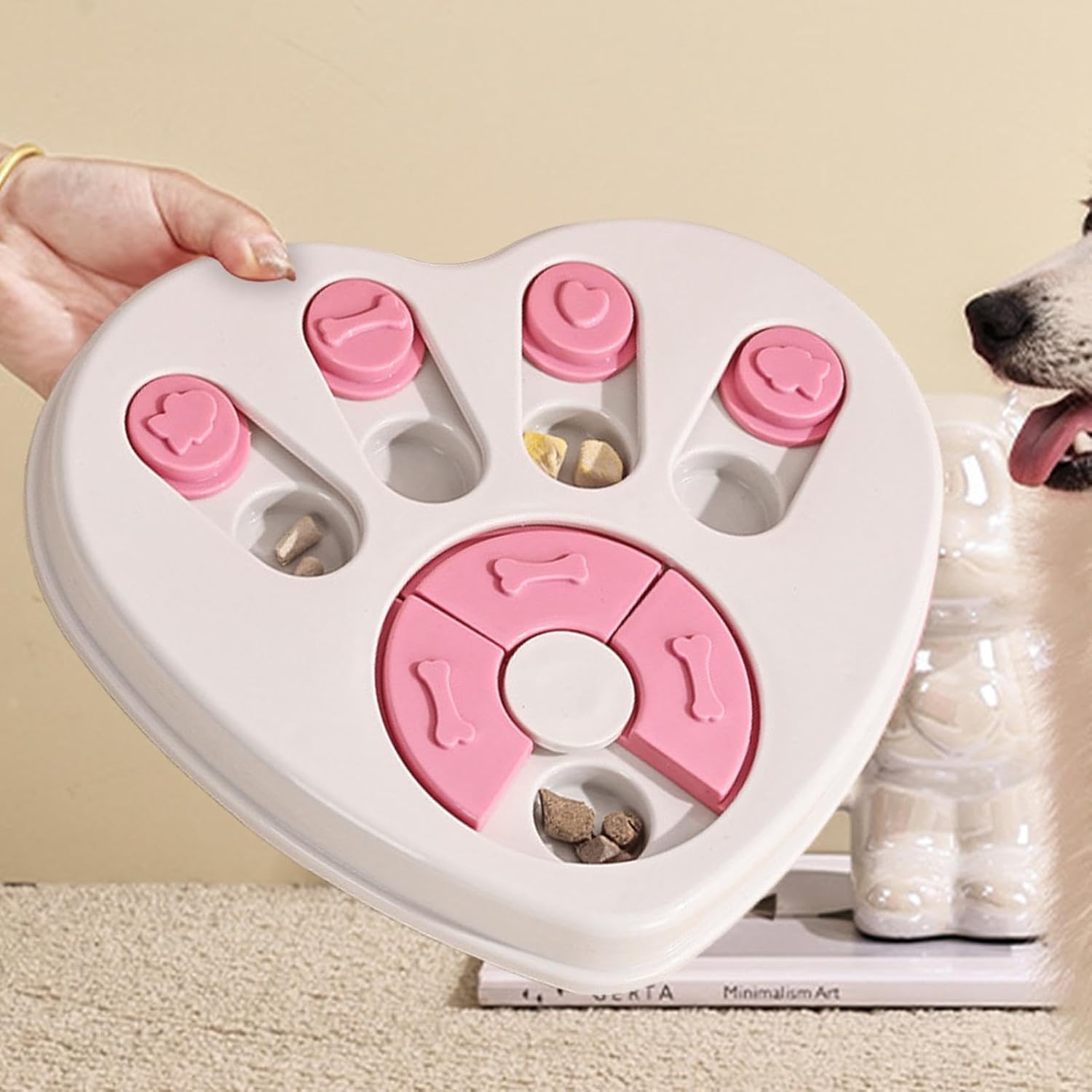 Dog Bowl - Slow Food Bowl - Educational Game - Interactive Toy - 1pc - Image 4