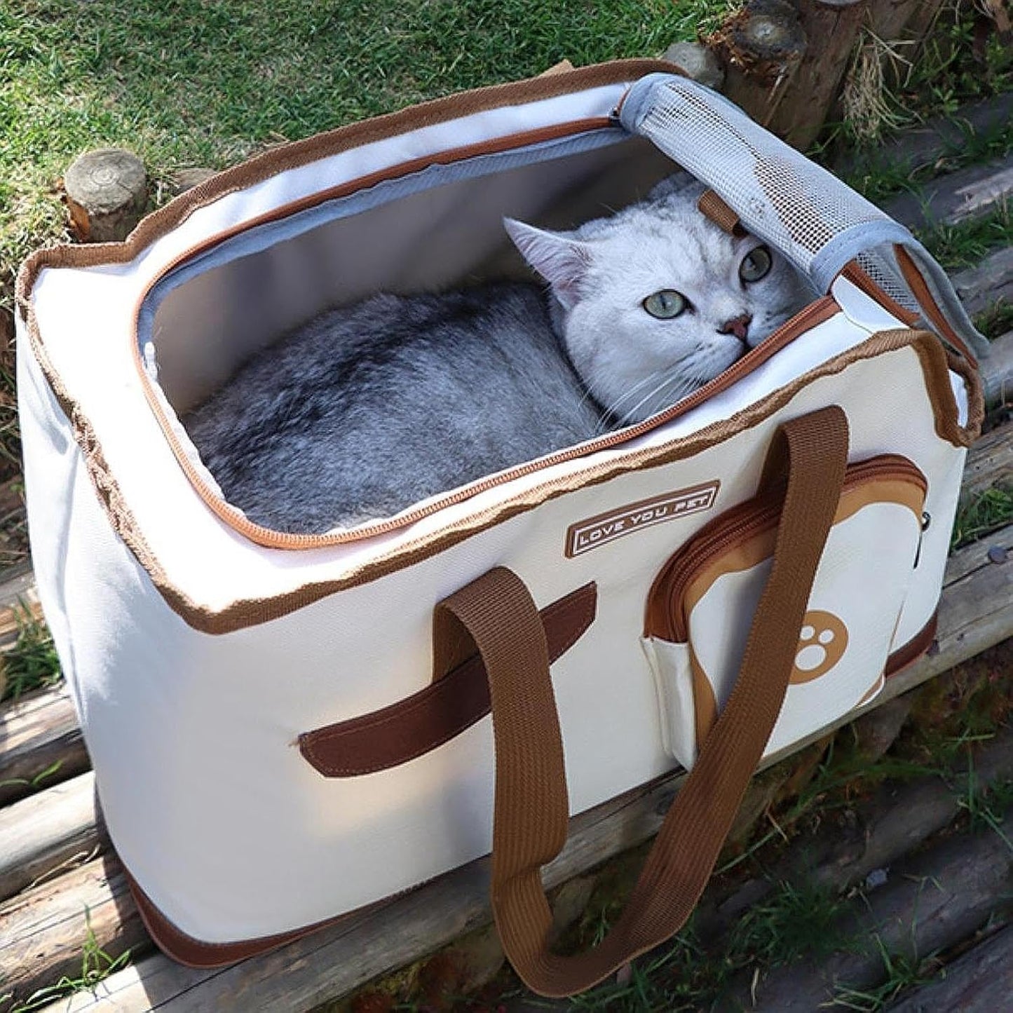 Cat Cage - Portable - For Pets up to 4.5 kg - Bread - 1 pc - Image 3