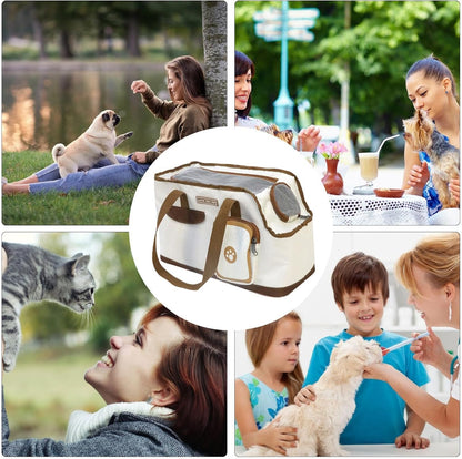 Cat Cage - Portable - For Pets up to 4.5 kg - Bread - 1 pc - Image 5