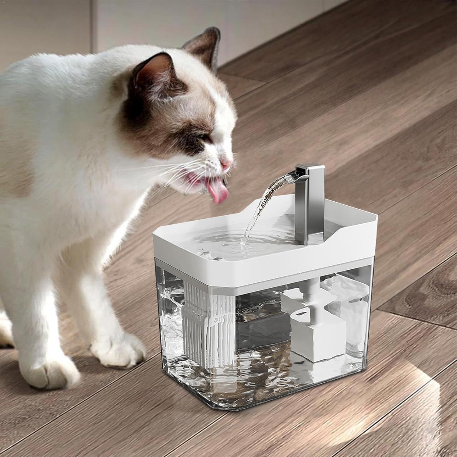 Pet Drinking Fountain - Large Capacity - Removable - 1pc - Image 2