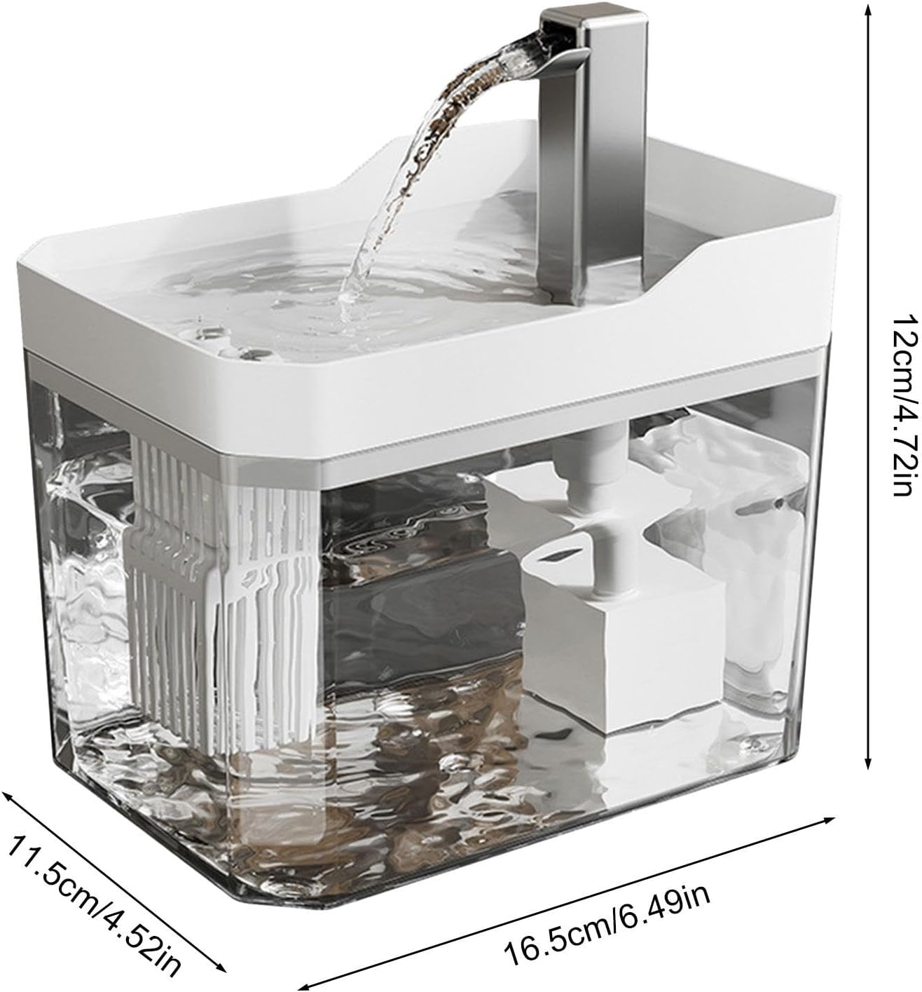 Pet Drinking Fountain - Large Capacity - Removable - 1pc - Image 4