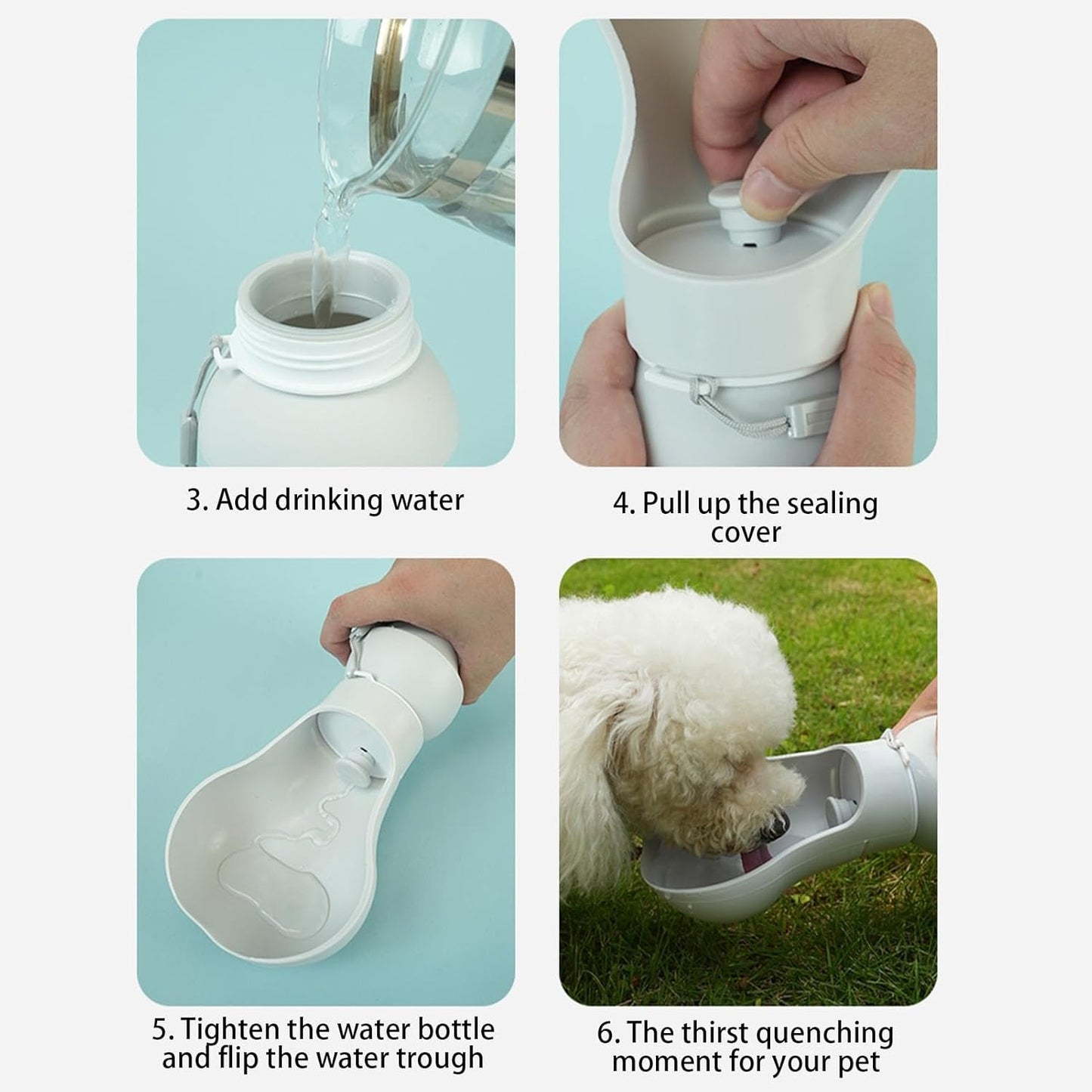 Pet Drinking Fountain - Foldable - Portable - Outdoor - 1pc - Image 3