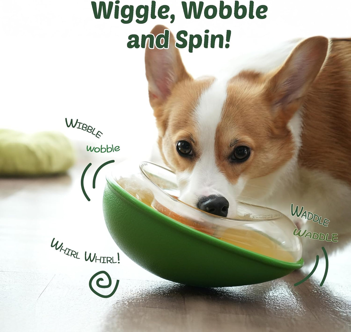 Dog Toy - Leak-Proof - Shake - Avocado - 1pc - Image 3