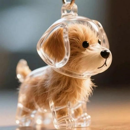 Keychain - Dog Hair Collection - Memory Capsule Pendant - DIY-1pc - Image 5