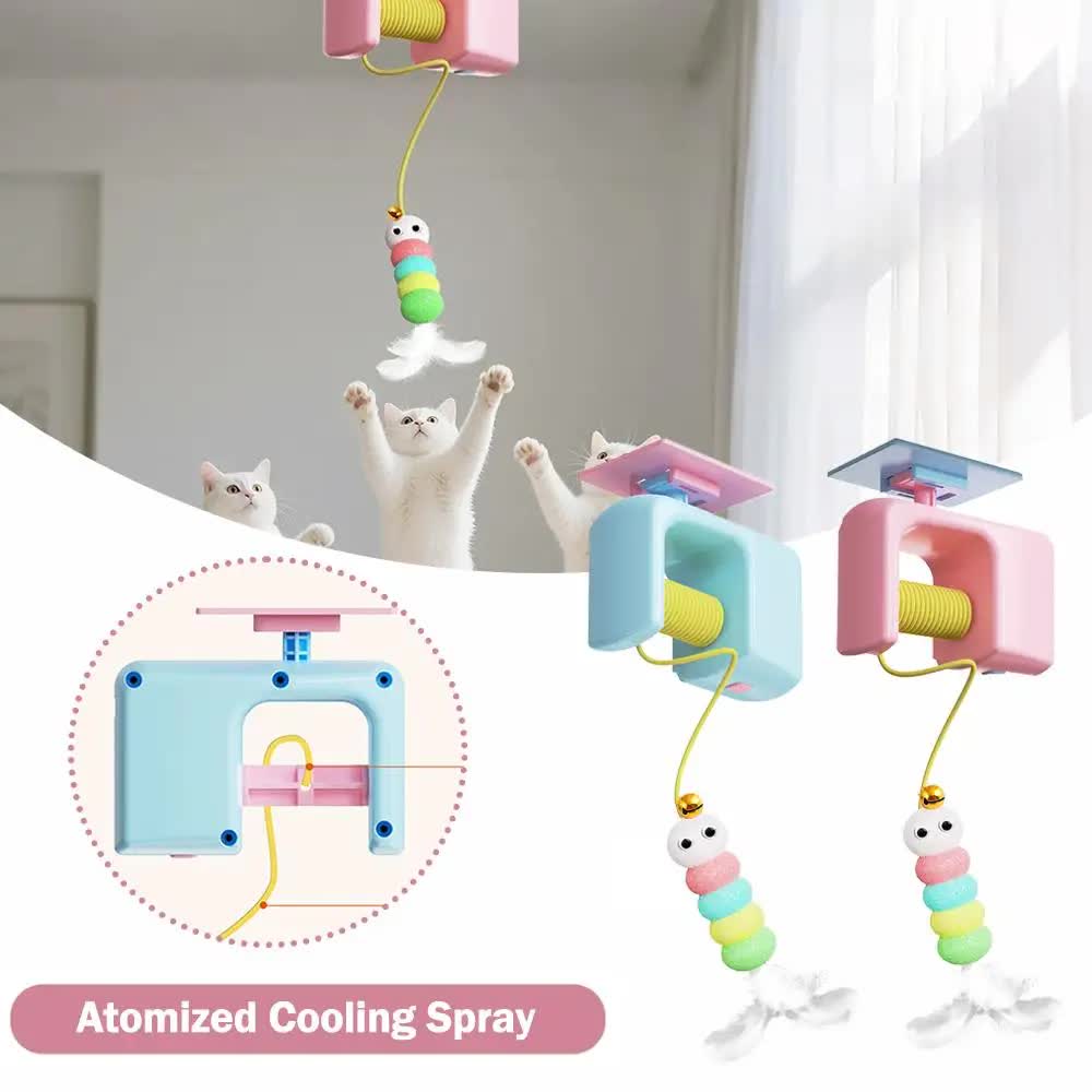Cat Toys - Hanging - Spring-Loaded and Automatic - Blue - 1pc - Image 2