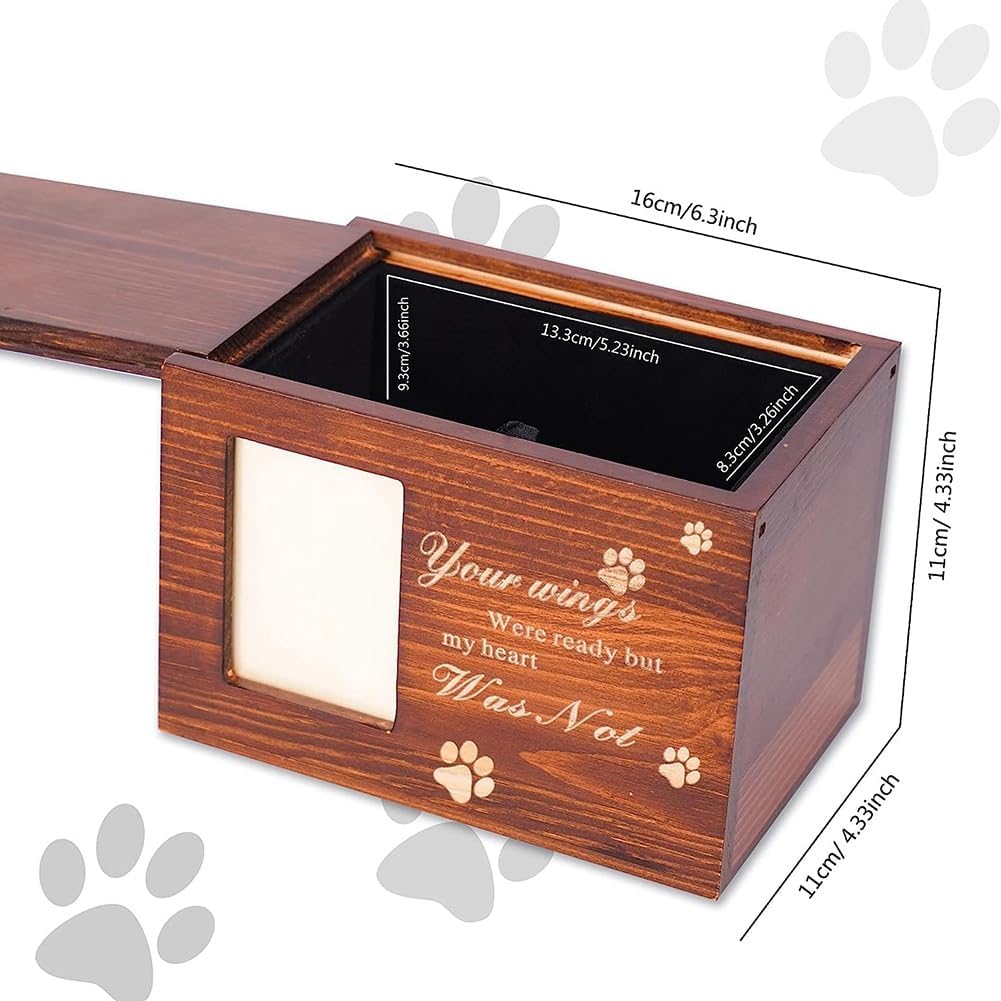 Pet Urn - Keepsake - Wooden Frame - 1pc - Image 2