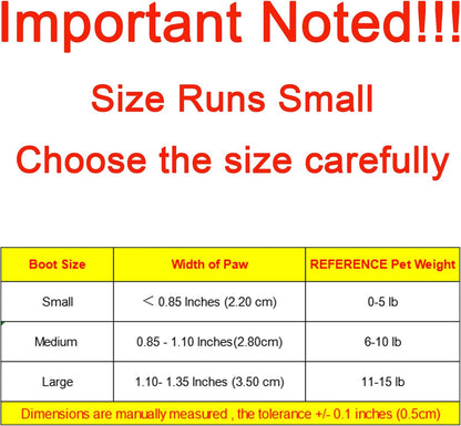 Dog Boots - Waterproof - Small and Medium Dogs - Yellow - Medium - 4 pcs - Image 5