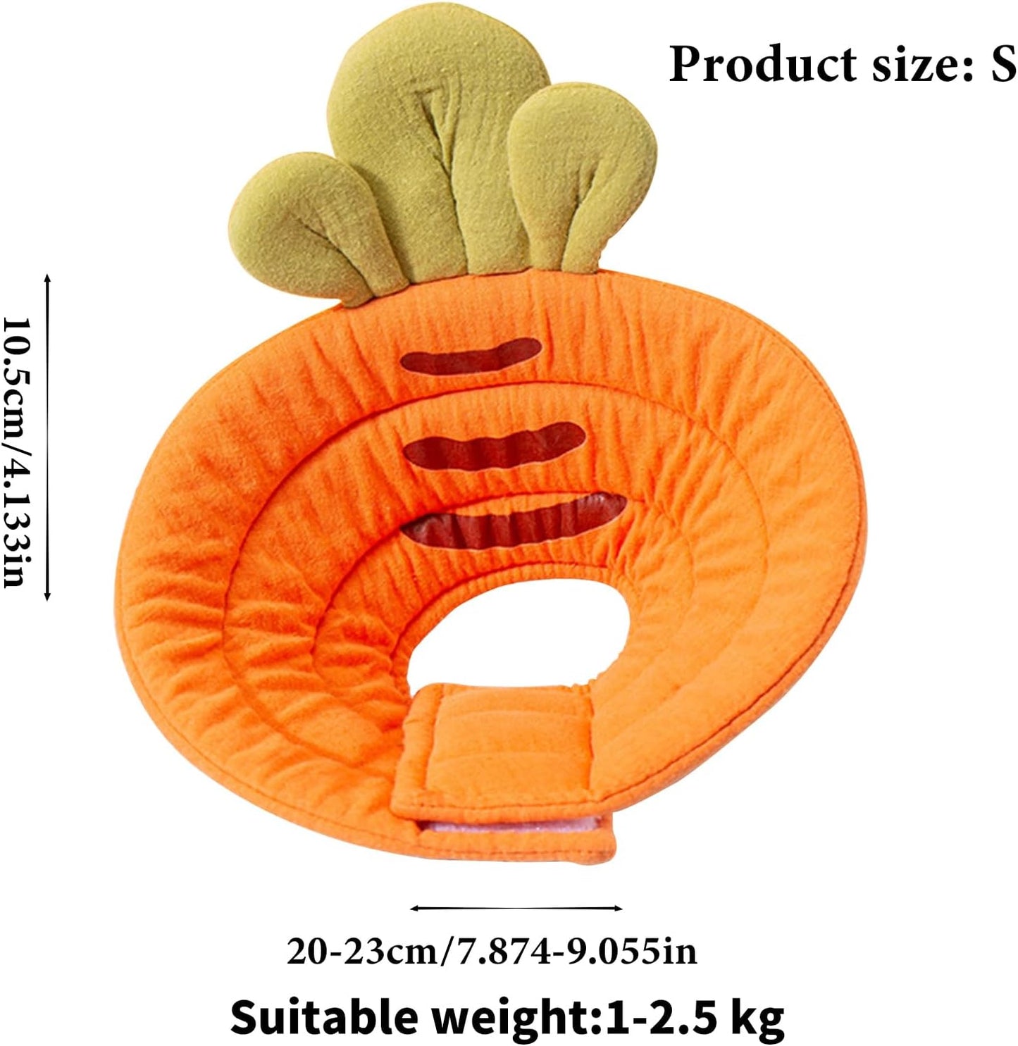 Pet Cone Collar - Soft - Prevents Licking and Biting - Carrot - Small - 1st - Image 4