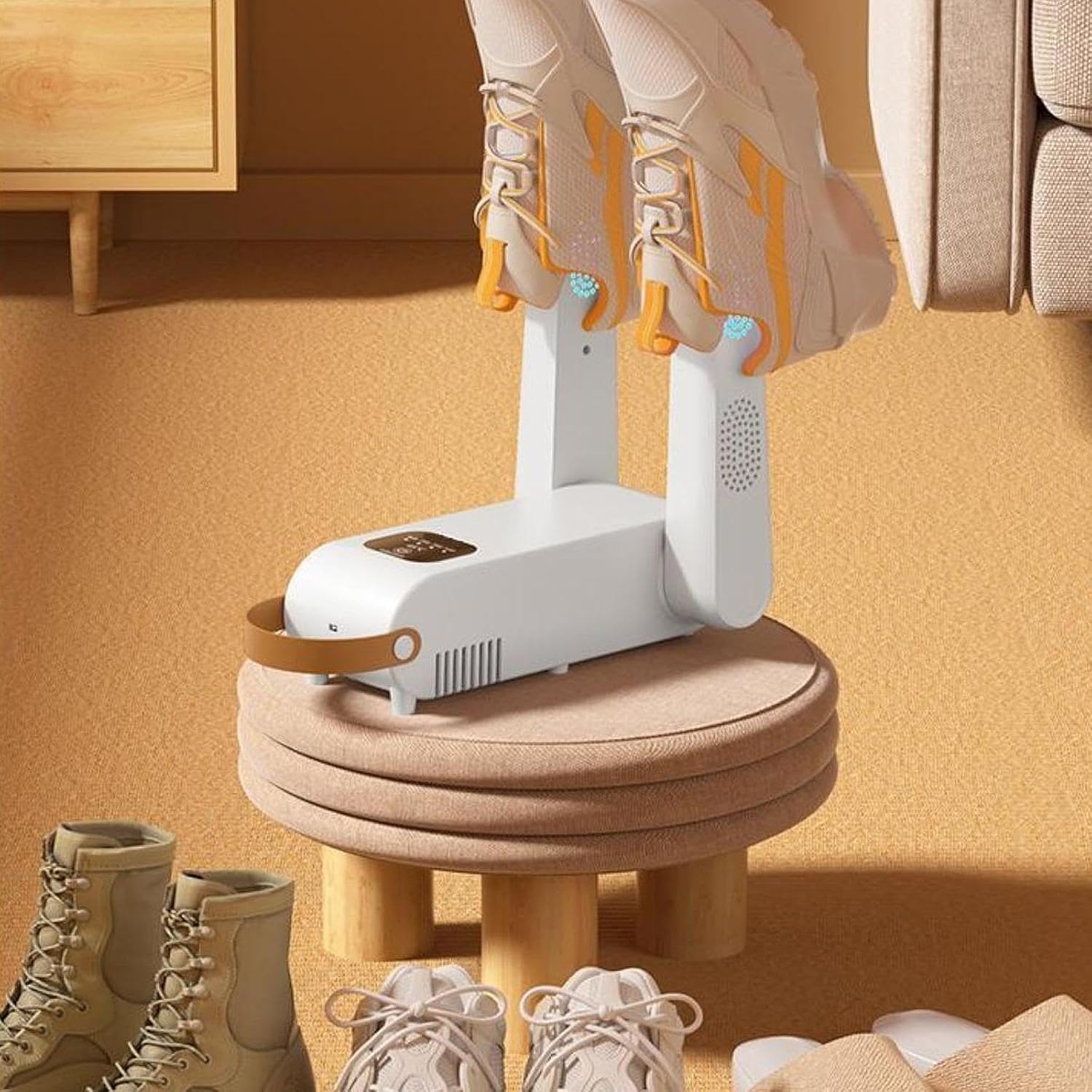 Shoe dryer - Multifunctional - Quick drying and odor removing - Suitable for ski boots, work boots and hats - Portable - Timer - 1 pack - Image 4