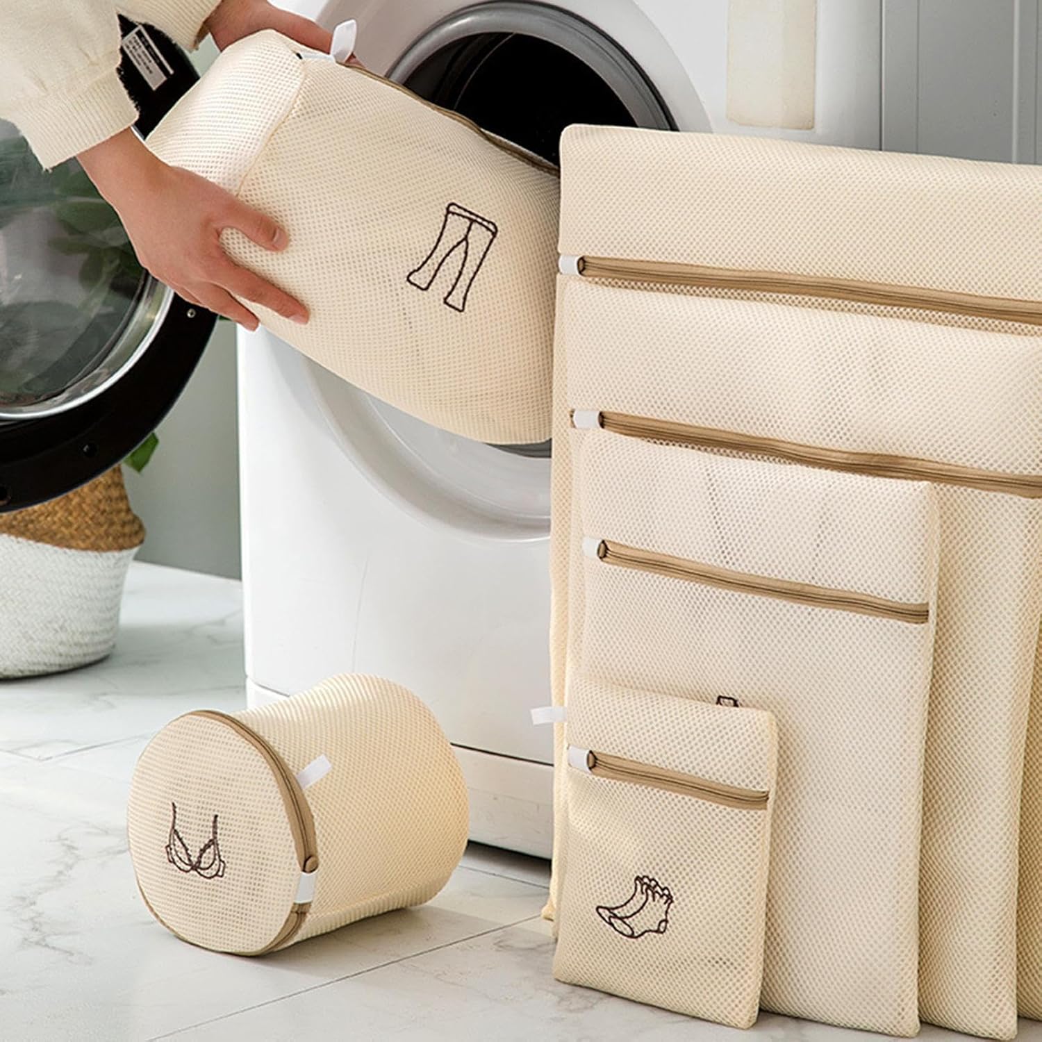 Washing Net-Laundry Nets-Washing Machine Deformation-Filter-6-Piece Set - Image 2