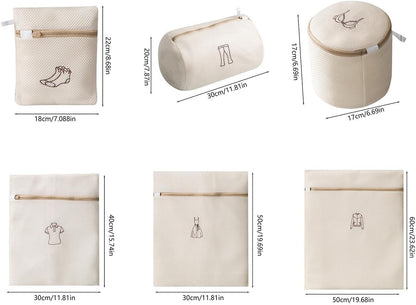 Washing Net-Laundry Nets-Washing Machine Deformation-Filter-6-Piece Set - Image 3