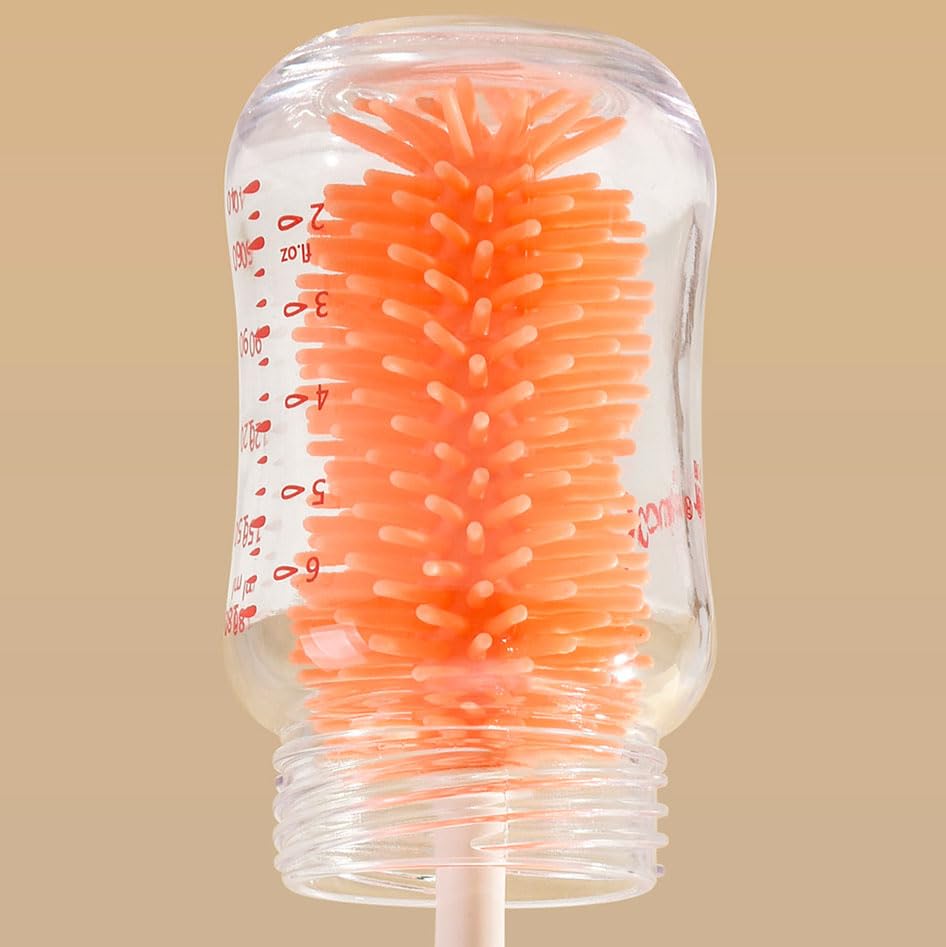 Bottle Brush - Bottle Brush - Cleaning Brush - 4 in 1 - Portable Bottle Cleaning Brush Set with Drying Rack - Image 3