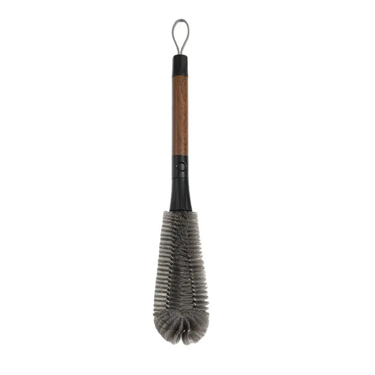 2-in-1 Flexible Bottle Cleaning Brush with Stainless Steel Bristles and Long Handle for Narrow Bottles, Teapots and Hard-to-Reach Corners