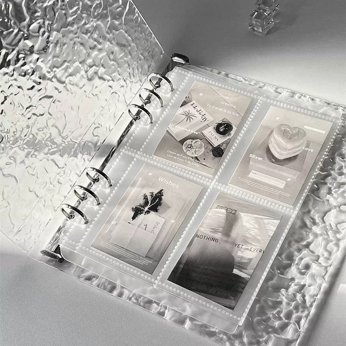 Photo Album - Contains 40 Transparent Pages - Ribbed Acrylic - 1 Pack - Image 2