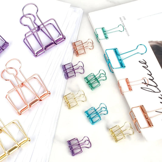 Ring binders - Hollow metal - 49/32/20 mm - Colored rings - 33 pieces - Image 2