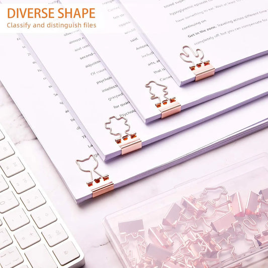 Ring binder - Suitable for office and school - Multifunctional - Rose gold - 24 pieces - Image 4