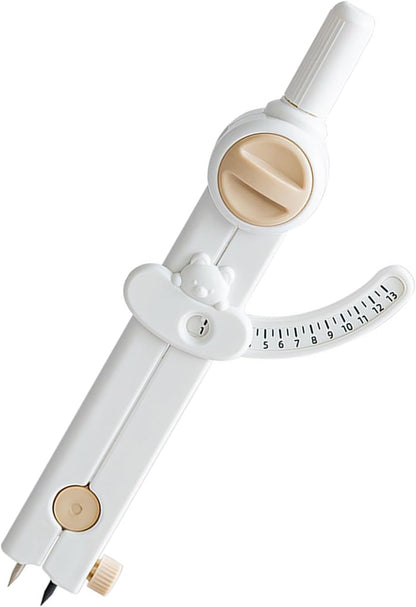 Compass - for drawing circles - adjustable scale - white - 1 piece - Image 5