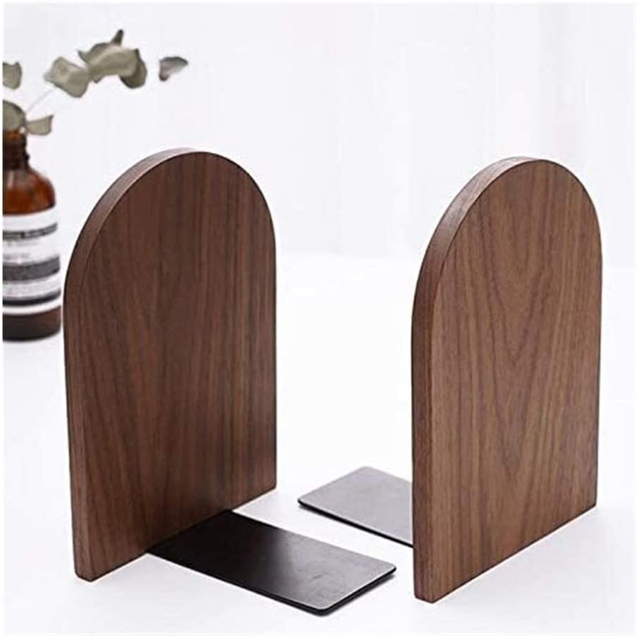 Bookends - Non-slip bookends - Heavy duty wooden bookends - Removable - 2-pack - Image 4