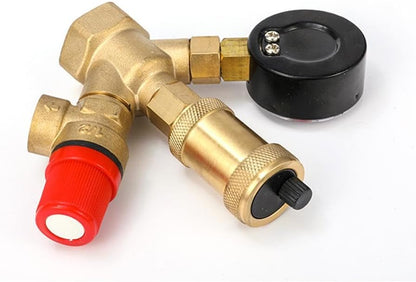 Water pressure regulator DN25 Pressure regulator Brass boiler valve set - Image 5