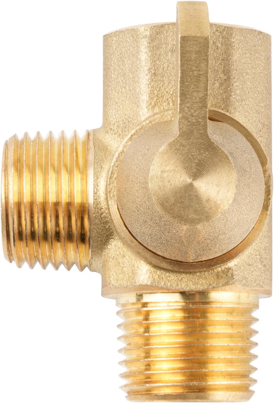 Brass 3-way bypass valve for boiler kits, 1/2" NPT connections - Image 2