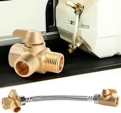 Brass 3-way bypass valve for boiler kits, 1/2" NPT connections - Image 3
