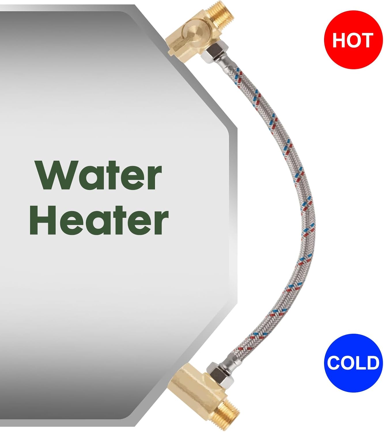 Brass 3-way bypass valve for boiler kits, 1/2" NPT connections - Image 4