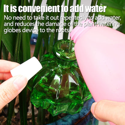 Self-watering planter. Watering devices for plants. Watering bulbs for plants. 4 plant watering bulbs. Green, cactus-shaped, self-watering bulbs, medium-sized. Gifts for plant lovers. - Image 3