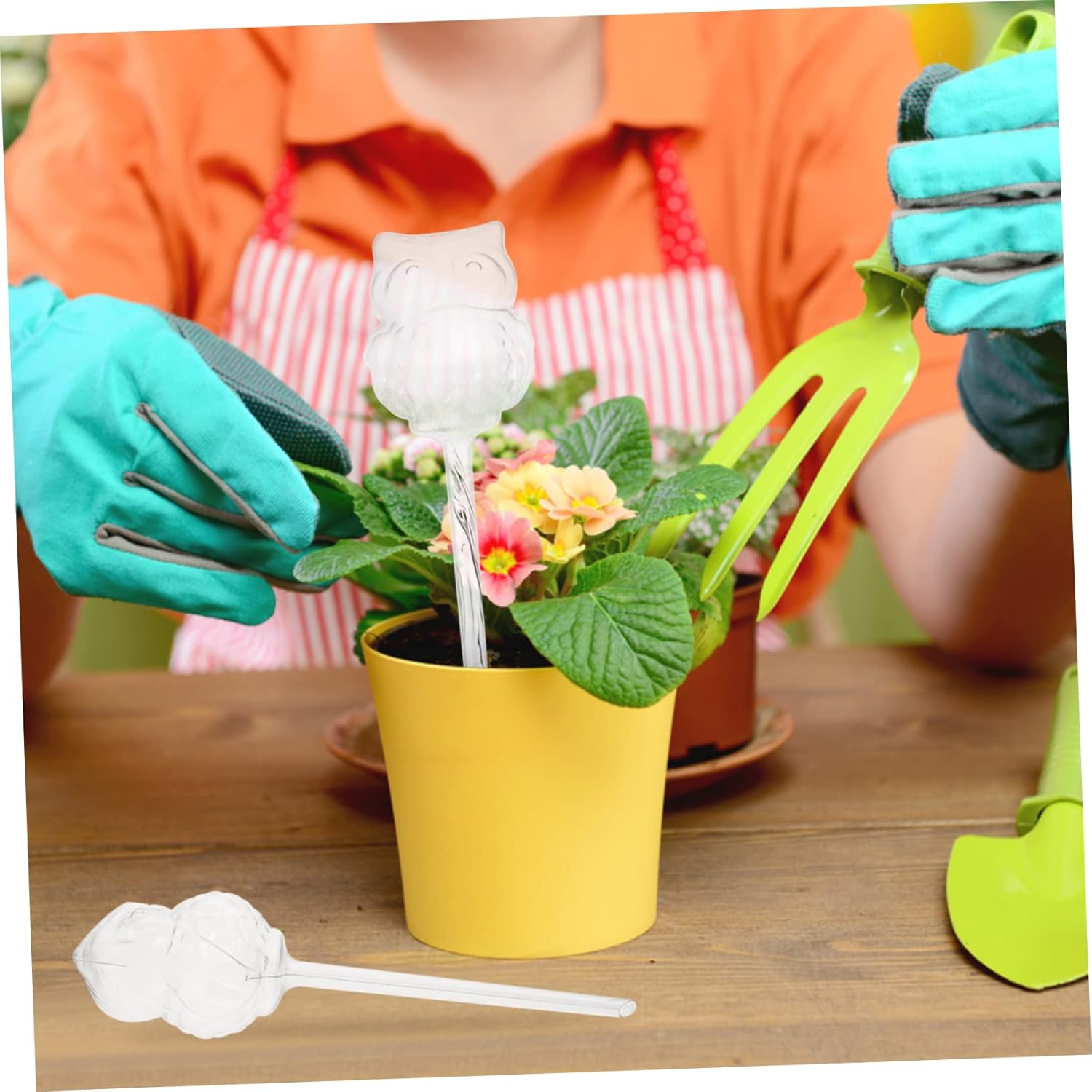 Automatic watering devices for indoor houseplants, live plants, watering spikes, glass watering balls, plastic flower pot, automatic watering devices for plants, travel PVC, The Lazy Flowers - Image 5