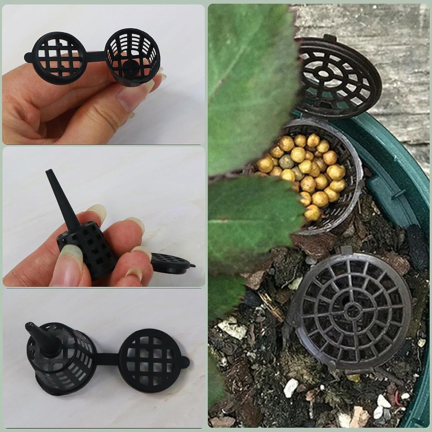 50 pcs Fertilizer Basket with Lid, Fertilizer Box for Bonsai, Fertilizer Applicator, Makes Plant Care Easier and More Convenient - Image 4