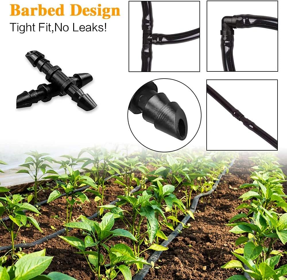Drip Irrigation Couplings - Pack of 110 Couplings for 1/4" Hoses, Barb Connectors for Drip or Sprinkler Systems - Image 3