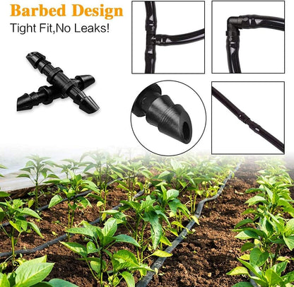 Drip Irrigation Couplings - Pack of 110 Couplings for 1/4" Hoses, Barb Connectors for Drip or Sprinkler Systems - Image 3