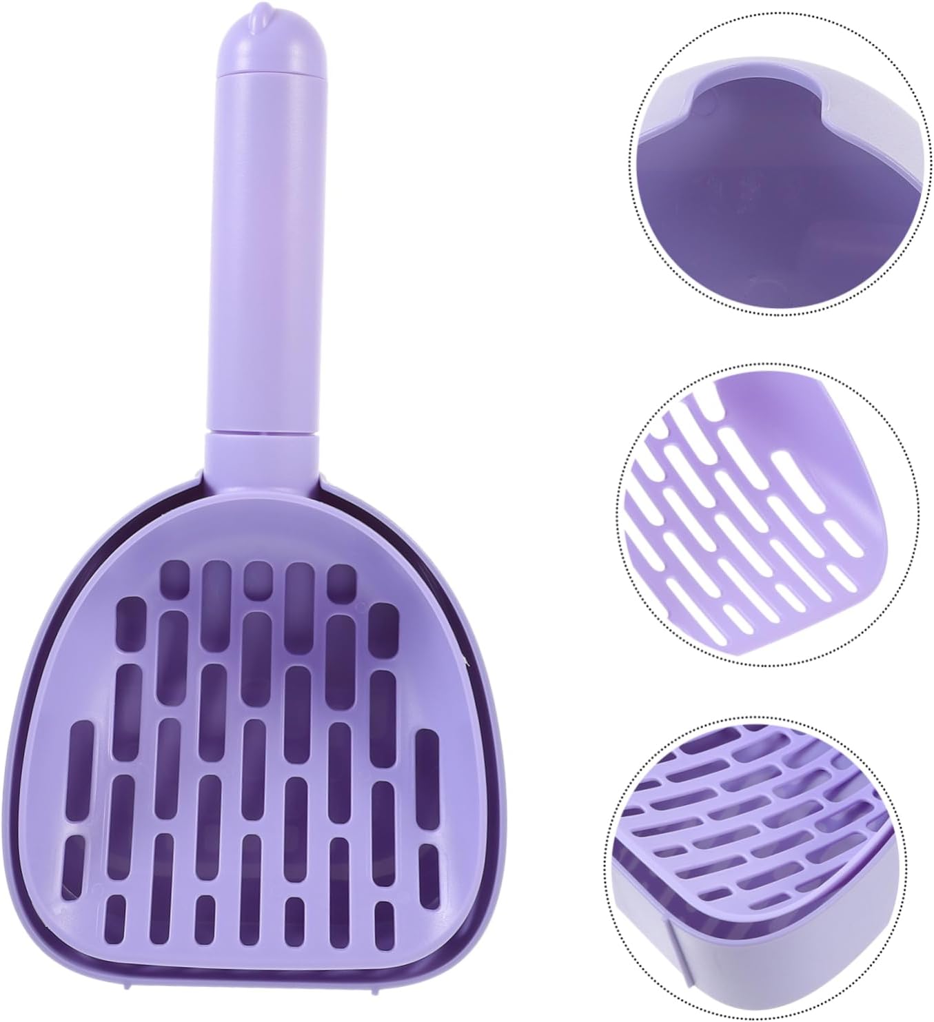 Cat Litter Scoop - Multifunctional - With Foot - Poop Picker - Purple - 1 Pack - Image 5