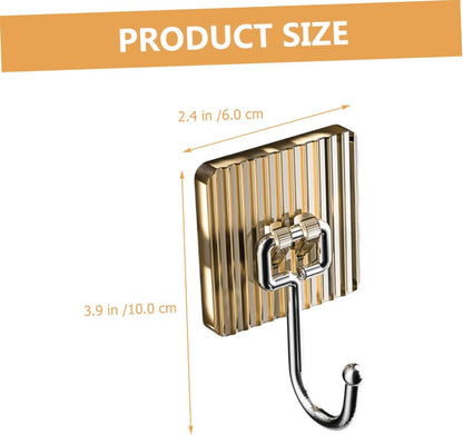 Self-adhesive Nail - nail-free kitchen and bathroom hooks - metal coat rack, wall coat hooks - decorative children's towel rack - self-adhesive wall hooks - four colors - Image 4