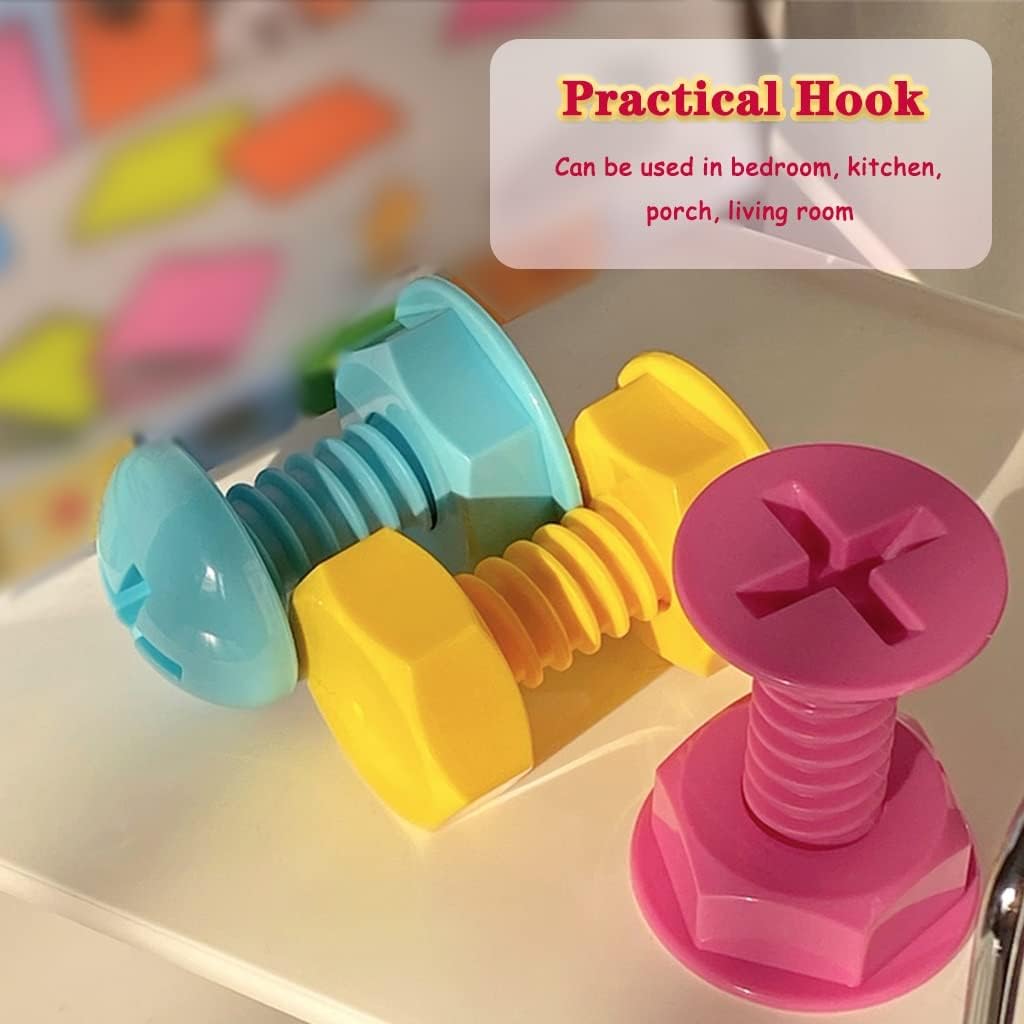 Self-adhesive nail - wall hooks - bag hooks - screw-shaped adhesive hooks - load capacity 3 kg - 3 pieces - Image 3