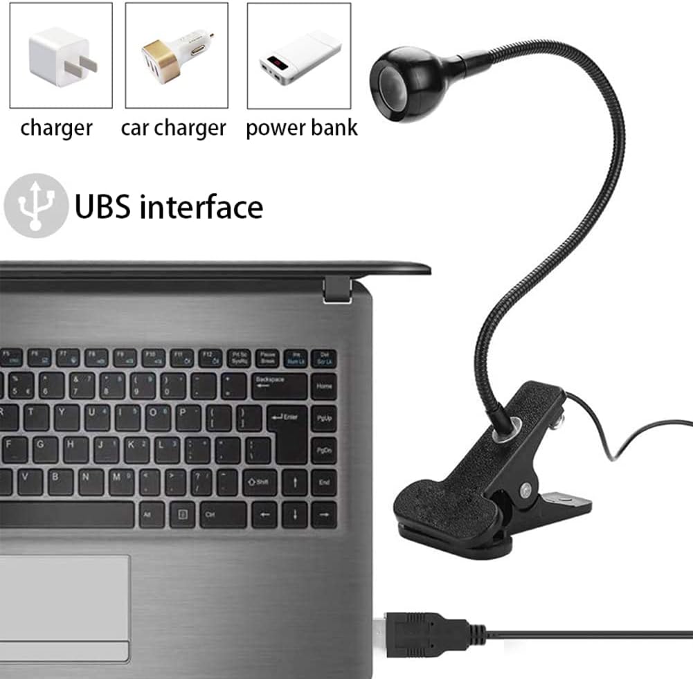 Mini UV Lamp for Gel Nails, LED Curing Lamp with Flexible Gooseneck and Clamp, 3W Portable Small Manicure UV Lamp, Nail Dryer for Curing Resin Nail Art. - Image 4