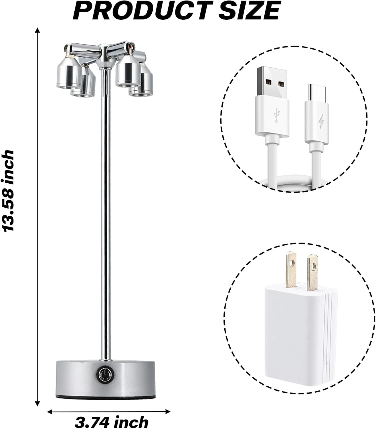 Made of high quality material and safe to use.This lamp is designed for both residential and commercial lighting projects.The metal ground spike keeps the spotlight stable and lasts longer than a plastic spike.Suitable for display cases, jewelry counters, - Image 3