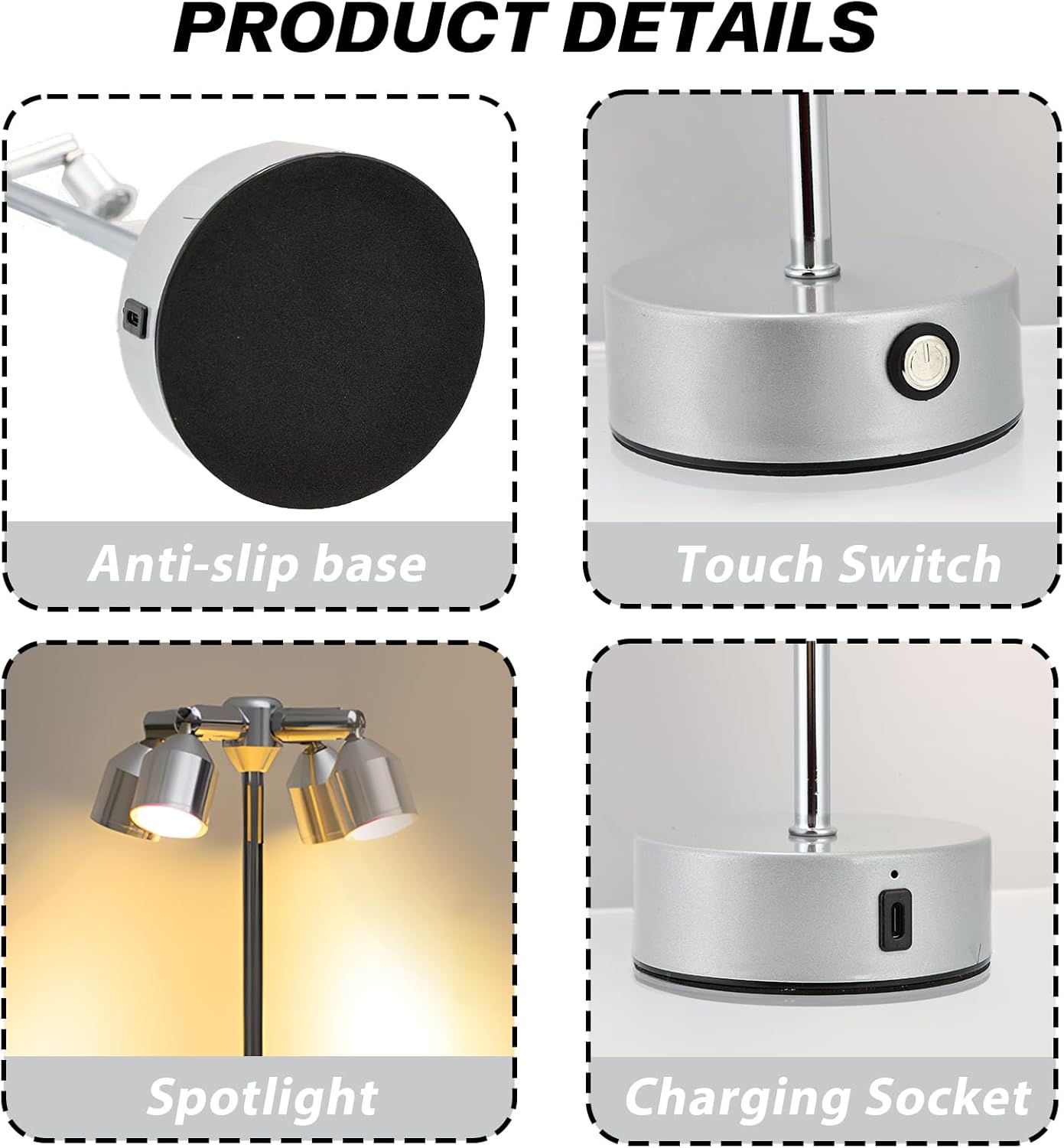 Made of high quality material and safe to use.This lamp is designed for both residential and commercial lighting projects.The metal ground spike keeps the spotlight stable and lasts longer than a plastic spike.Suitable for display cases, jewelry counters, - Image 5