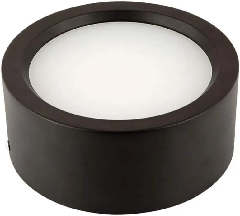 Recessed LED wall downlight with black aluminum lighting accessories and acrylic shade for ceiling lamps, professional, 6W, 4000K warm white light, IP42 waterproof, black, integrated