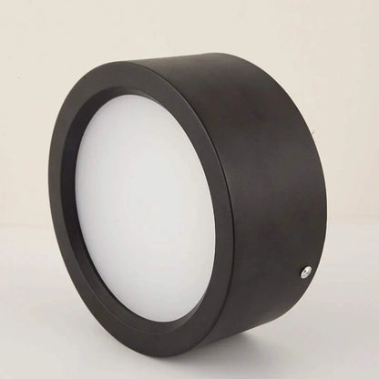 Recessed LED wall downlight with black aluminum lighting accessories and acrylic shade for ceiling lamps, professional, 6W, 4000K warm white light, IP42 waterproof, black, integrated - Image 2