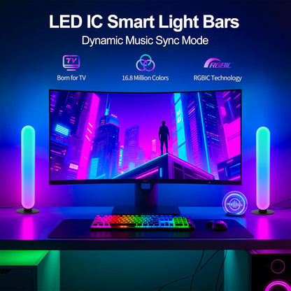 RGB light strip, smart LED light strip suitable for room size, three control modes, dynamic music synchronization mode, USB interface - Image 2