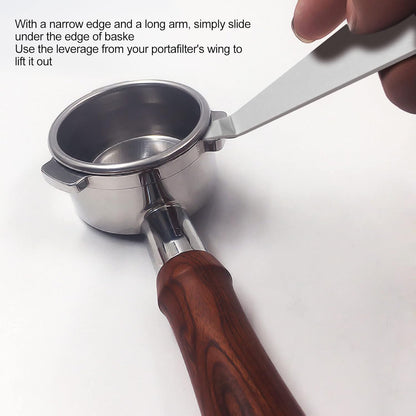 Coffee Portafilter Basket Remover Stainless Steel Powder Cup Disassembly Cleaning Pry Tool Coffee Machine Accessories - Image 5