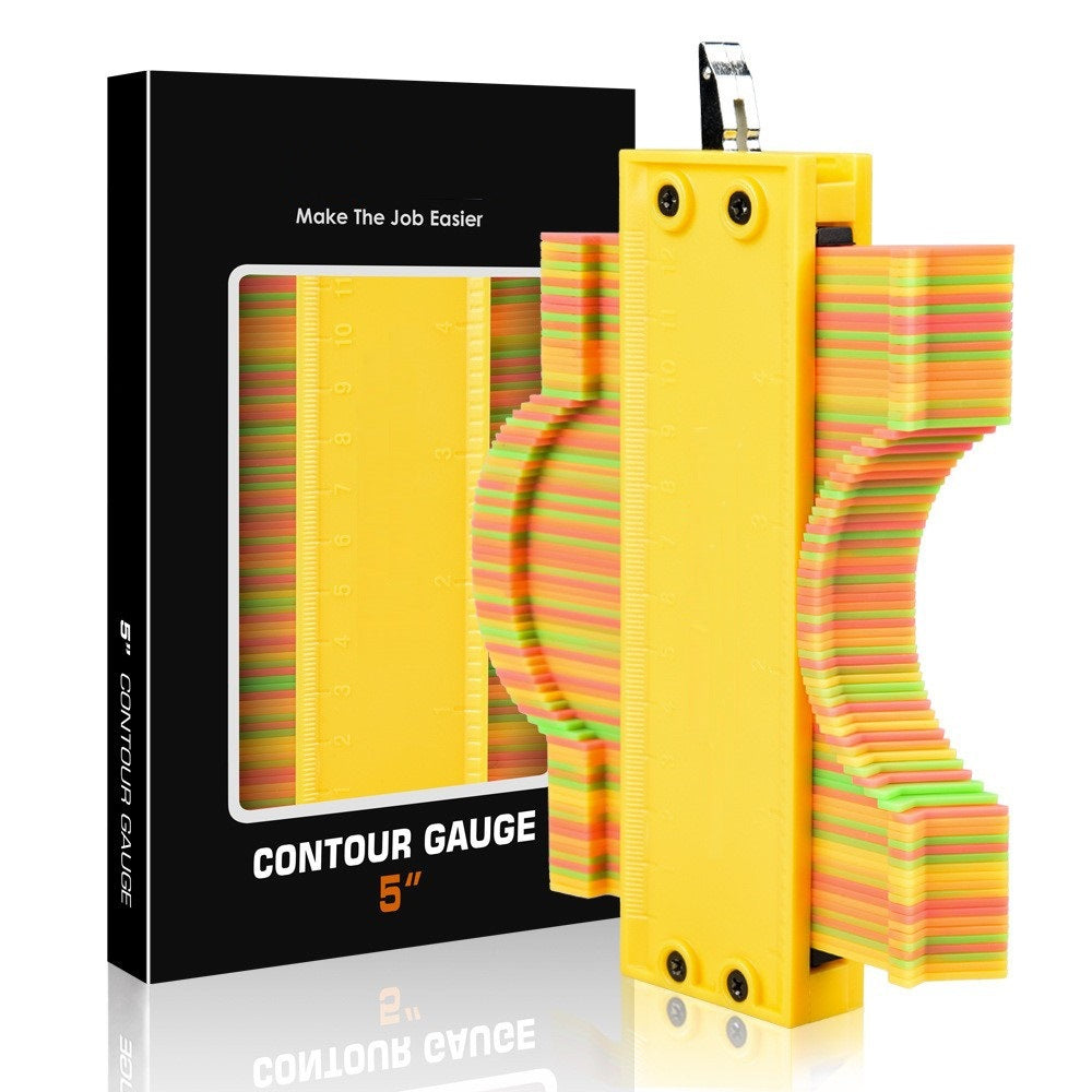 Contour irregular shape ruler contour gauge copy ruler with lock woodworking measurement shape ruler arc ruler, 10 inch - Image 2