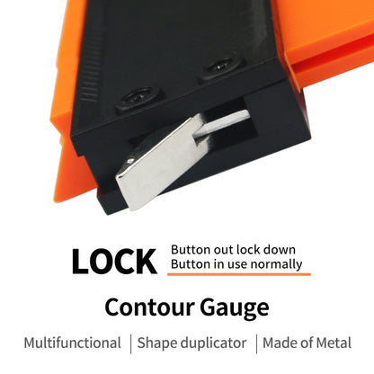 Contour irregular shape ruler contour gauge copy ruler with lock woodworking measurement shape ruler arc ruler, 10 inch - Image 4