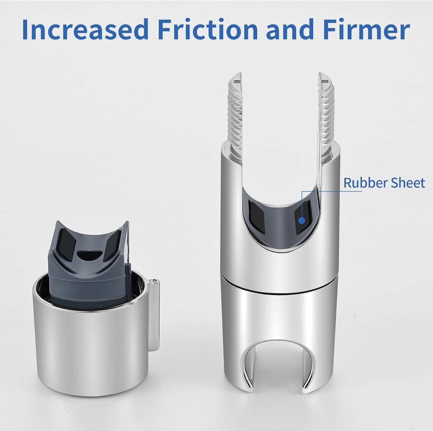 Shower Head Holder - Adjustable and Removable Bracket - For 19-25 mm Connection - Chrome Finish - Image 5