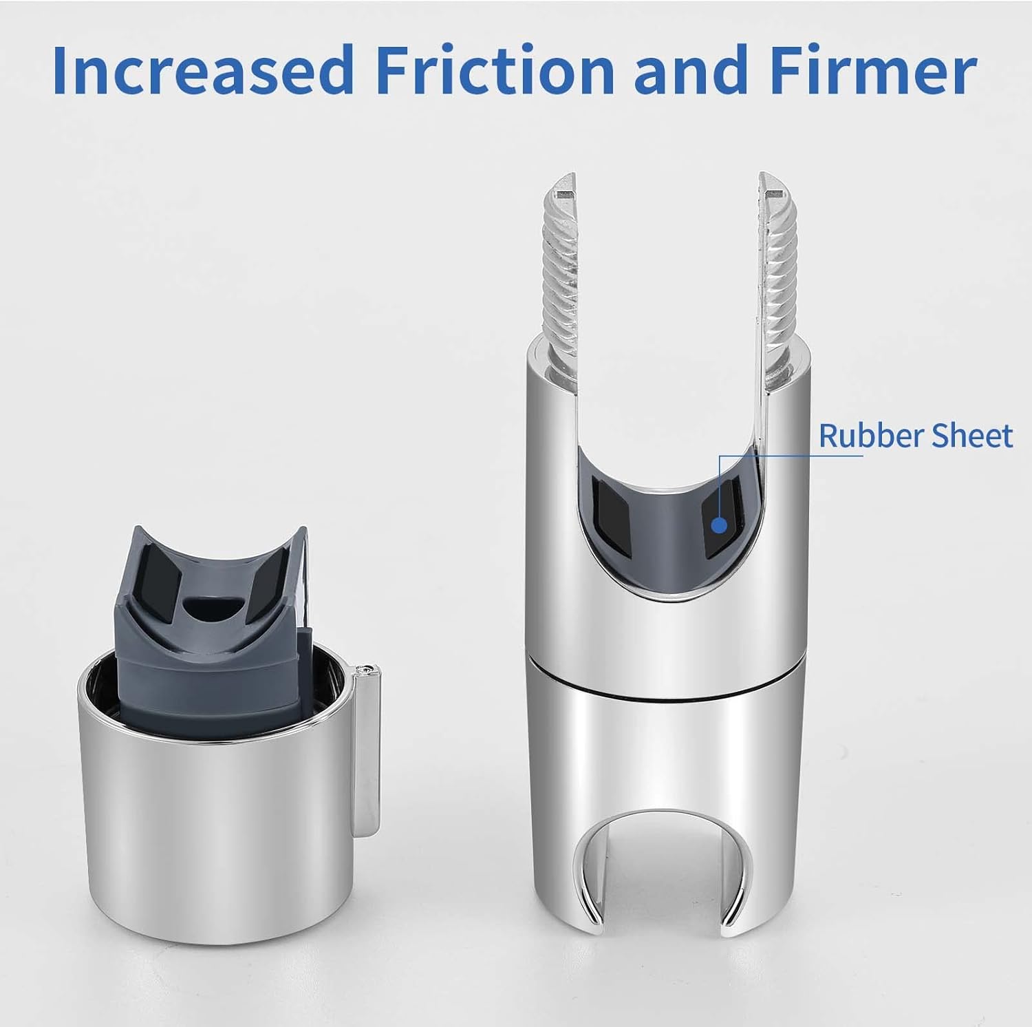 Shower Head Holder - Adjustable and Removable Bracket - For 19-25 mm Connection - Chrome Finish - Image 5