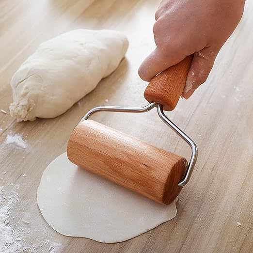 Beech Rolling Pin Double-Sided Wooden Flour Dumpling Wrapper Roller Rolling Pin Hand-Held Baking Tools / 117 - Image 3