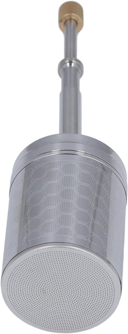 Coffee and Tea Maker, Stainless Steel Plunger Coffee Egg Maker, Spring-Driven Strainer Reusable Coffee Brewing Plunger Filter - Image 2