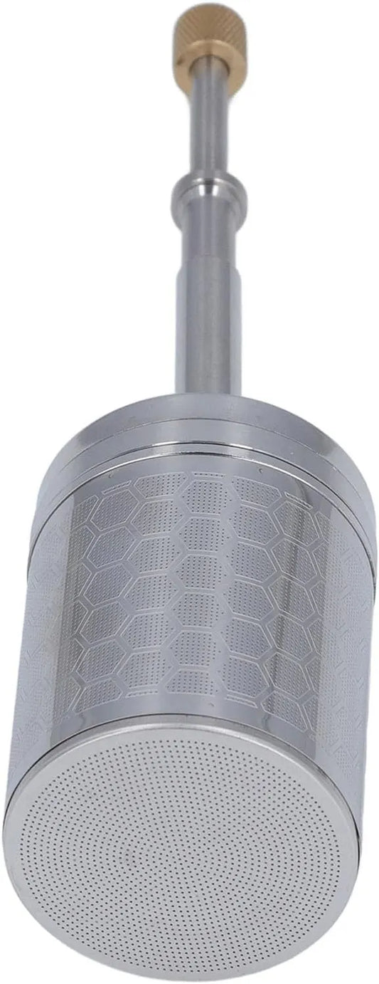 Coffee and Tea Maker, Stainless Steel Plunger Coffee Egg Maker, Spring-Driven Strainer Reusable Coffee Brewing Plunger Filter - Image 2